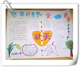 十月金秋大丰收的手抄报 爱的手抄报