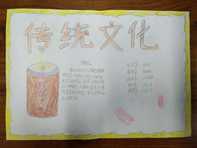 其它 七三班中华传统文化手抄报优秀作品展 写美篇中华民族历史源远流