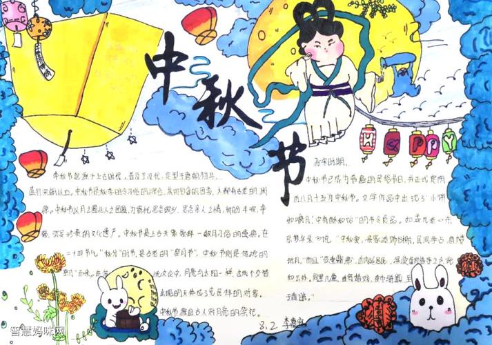 中秋节手抄报版面设计图简单漂亮