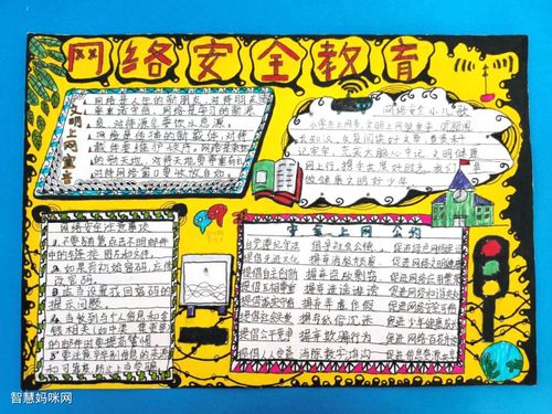 8张简单漂亮的网络安全手抄报