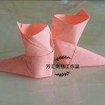 偶尔玩玩折纸也挺快乐的.折纸之圣诞小靴子附折法.