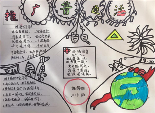 推广普通话手抄报推广普通话手抄报精选推广普通话手抄报模板