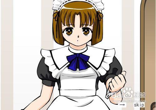 小女佣简笔画画