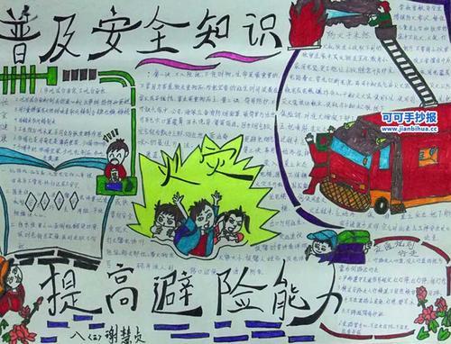安全应急与避险常识手抄报安全知识手抄报