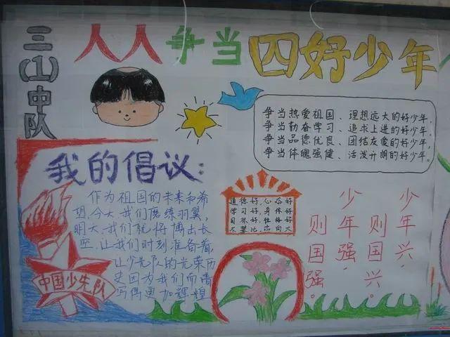 争做新时代好少年手抄报 简单又漂亮精美图片模板大全内容资料