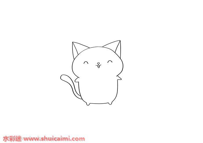 可爱小猫咪怎么画可爱小猫咪简笔画简单好看彩色