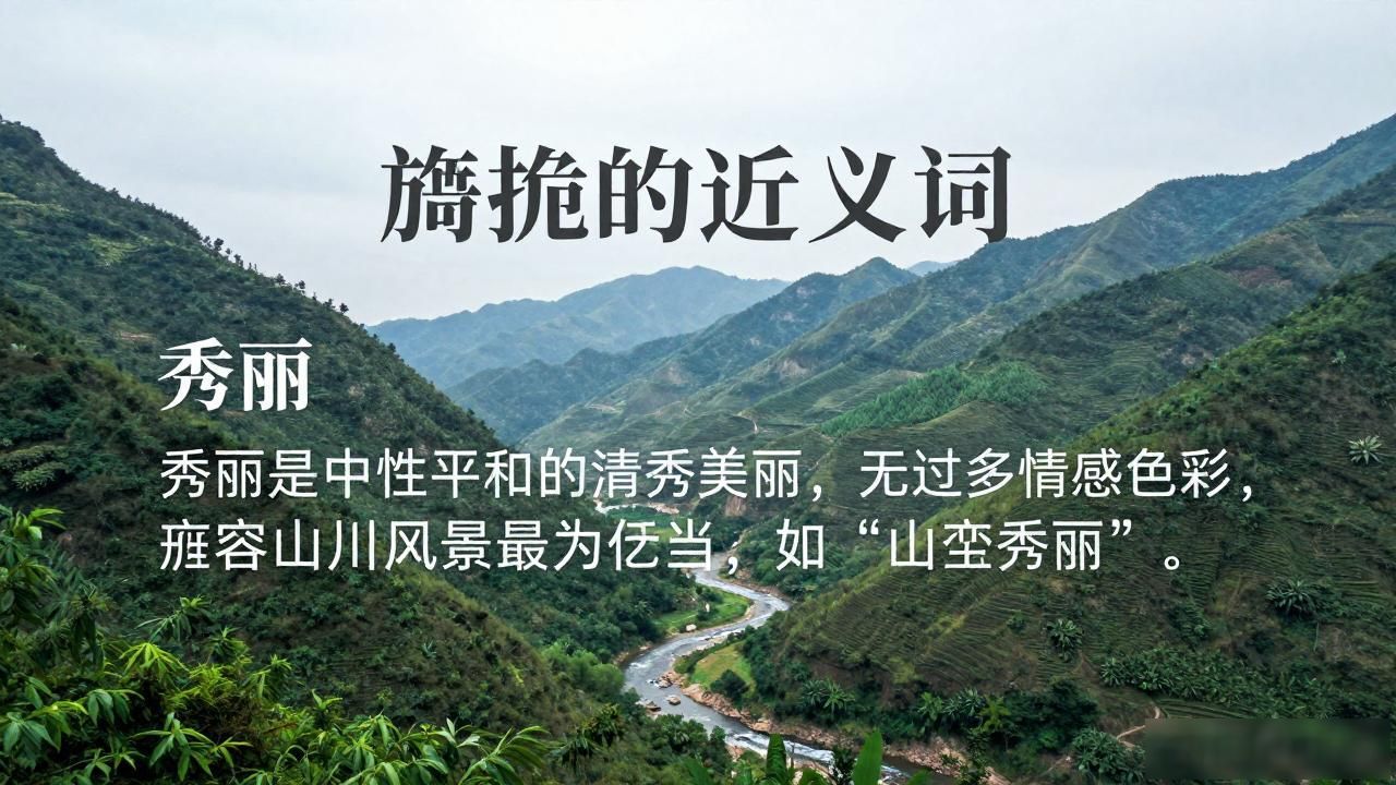 旖旎的近义词