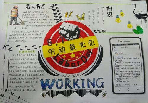环保主题手抄报以美好生活劳动创造为主题的手抄报 劳动节的手抄报爱