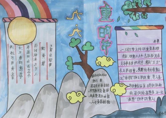 岁岁又重阳济源市玉泉学校重阳节手抄报大赛掠影