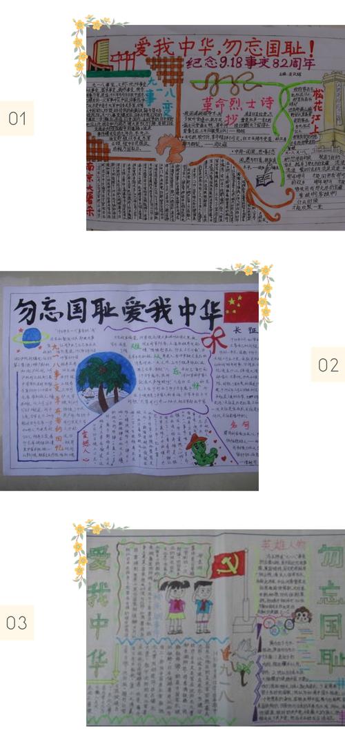孩子们用一张张充满爱国之情的手抄报表达了自己对祖鼓的
