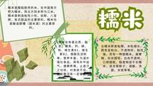大米和糯米的手抄报 手抄报简单又好看