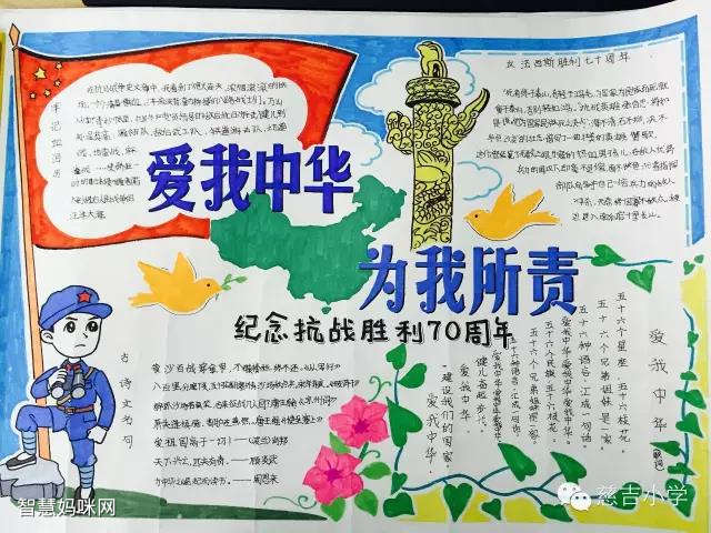关于抗日战争胜利纪念日的手抄报绘画