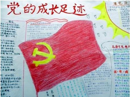 红色足记我寻访手抄报红色手抄报