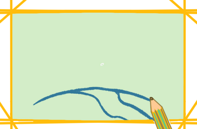 一步一步画山水风景简笔画图片教程