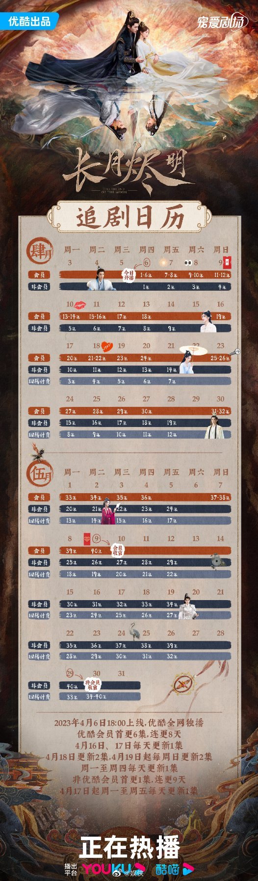 《长月烬明》更新时间