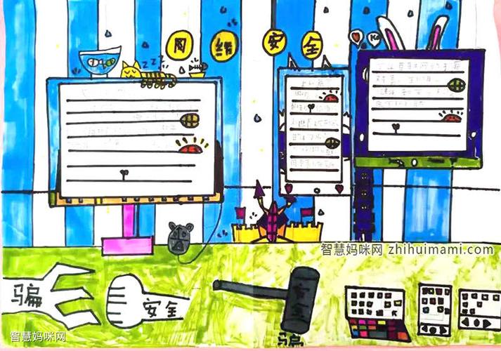 网络安全手抄报7. 法制日报手抄报8. 网络不是法外之地手抄报