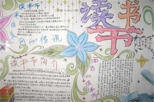 爱读书的手抄报精美新颖8张