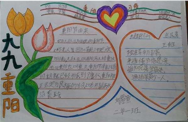 2020重阳节手抄报简单易画字少图片