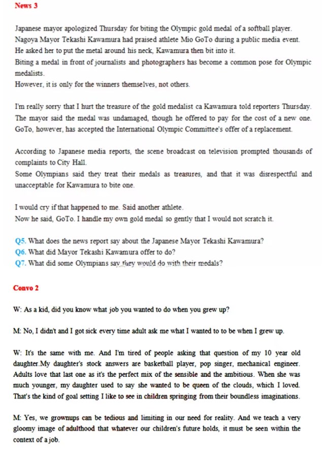 2023年6月英语四级真题及完整答案