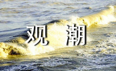 《观潮》说课稿一等奖（精选16篇）