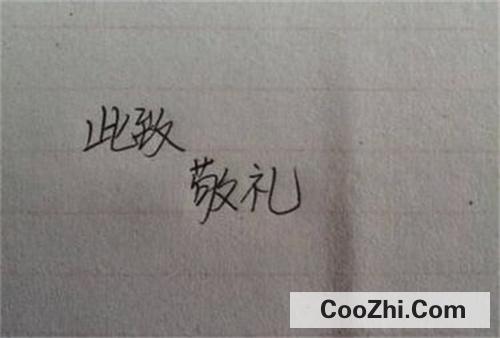 此致敬礼的正确格式