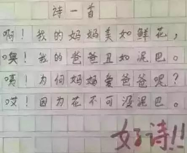 作文：《诗一首》