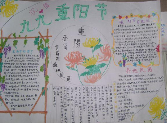 重阳节手抄报图片