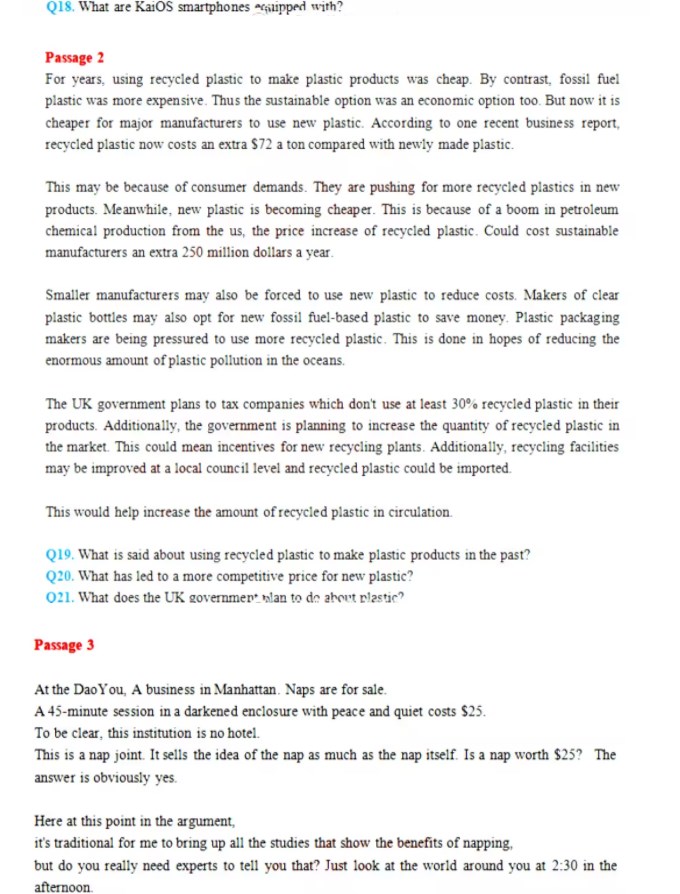 2023年6月英语四级真题及完整答案