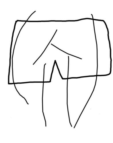 简笔画人物咪咪笑