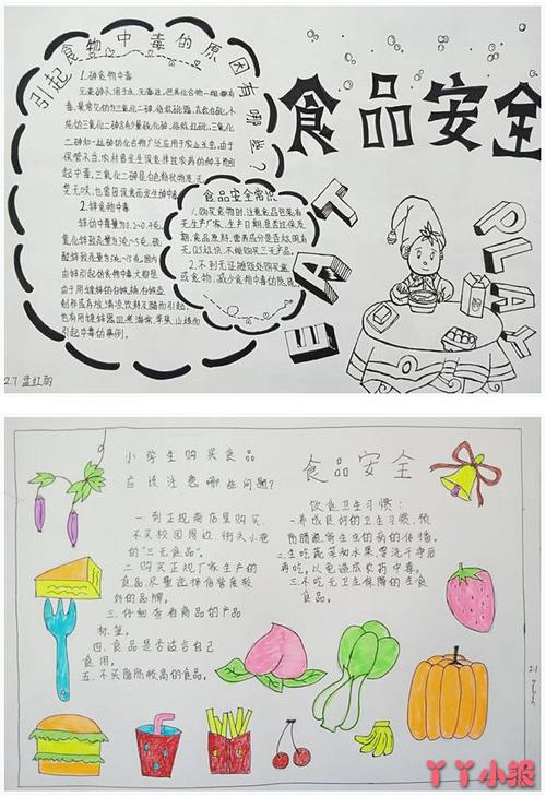 高二食品安全手抄报怎么画简单又漂亮
