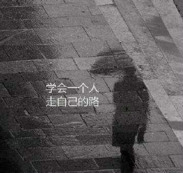 人总是要学着自己长大，用旅途的孤单收获成长