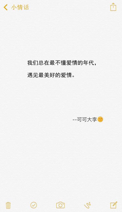 隐藏着情话的短句 隐藏着情话的语句