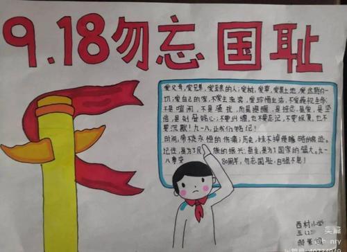 勿忘国耻吾辈自强手抄报勿忘国耻吾辈自强手抄报图片简单