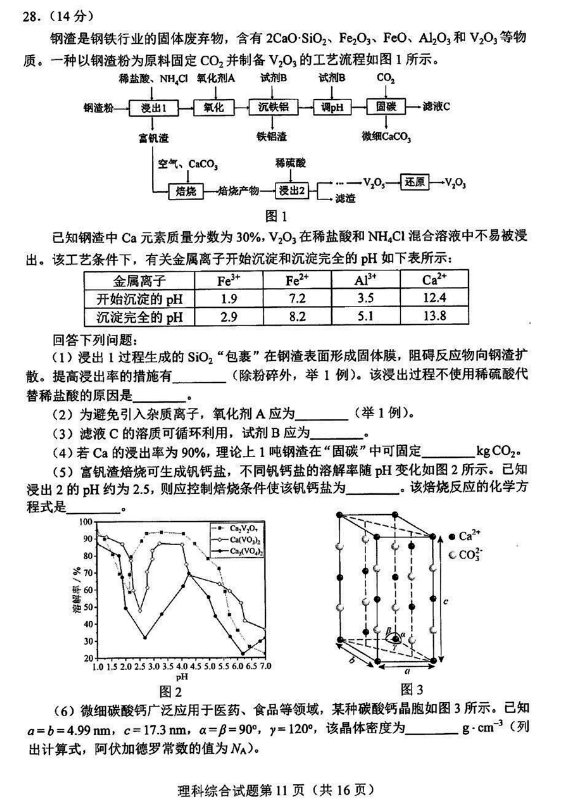 2024高三九省联考理综试题最新