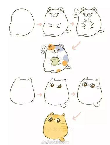 棒棒哒简笔画可爱的简笔画呆萌