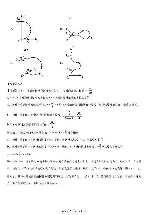 2024新高考九省联考物理试题及答案