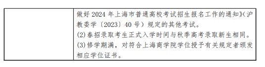 上海商学院春季高考招生简章2024安排