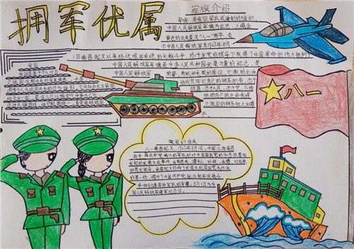 八一建军手抄报 八一建军手抄报