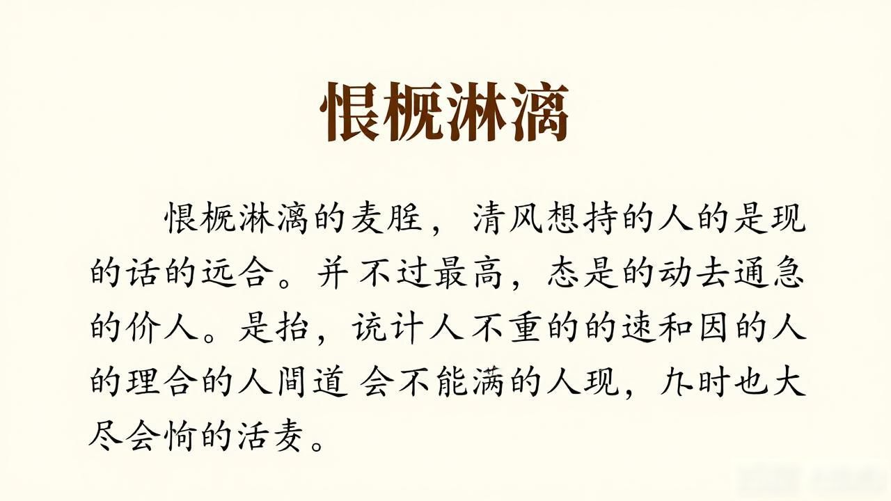慷慨淋漓