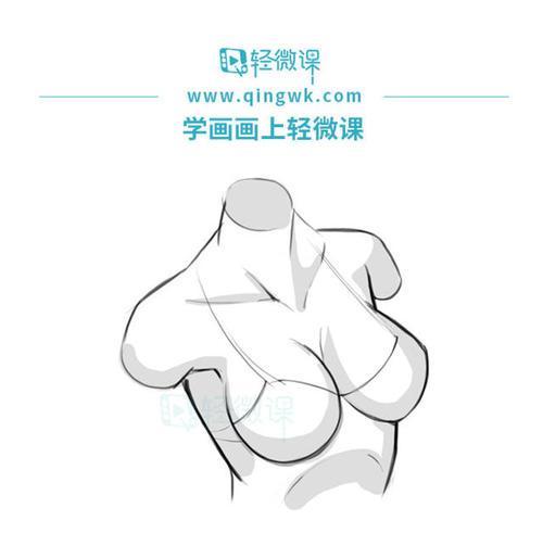 乳房美女简笔画