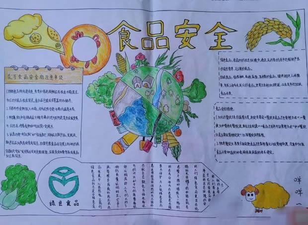 食品安全手抄报简单又漂亮图片内容