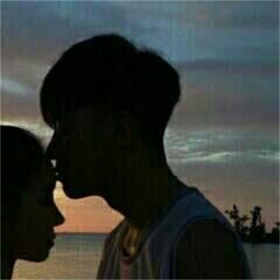 情侣头像简约冷色系