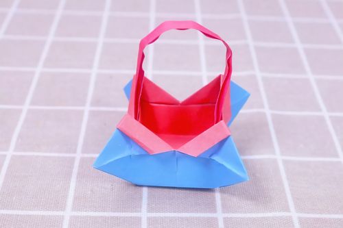 小爱的手作日记 折纸小花篮