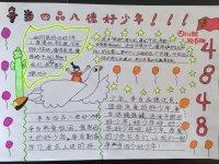 争当四品八德好少年手抄报