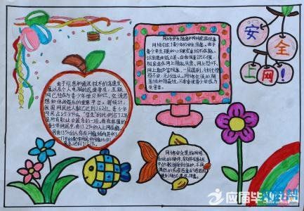 文书帮 手抄报 网络安全手抄报初中