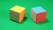 最简单的正方体折纸玩具1分钟学会5分钟折三个快来试试吧