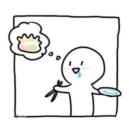 手绘呆萌情侣头像一左一右简笔画系喜欢的来-卡通头像