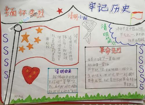 不忘革命先烈手抄报 4月5日又是一个清明节又是一个缅怀先烈的抗战