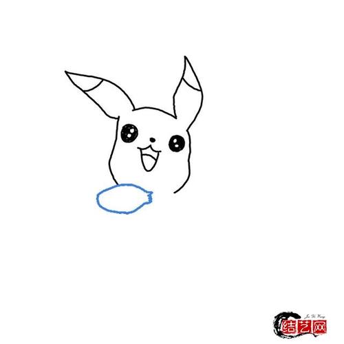 皮卡丘简笔画教程步骤彩色版简单可爱呆萌皮卡丘画法