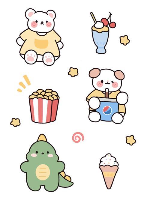 网红可爱简笔画简笔画可爱女孩呆萌